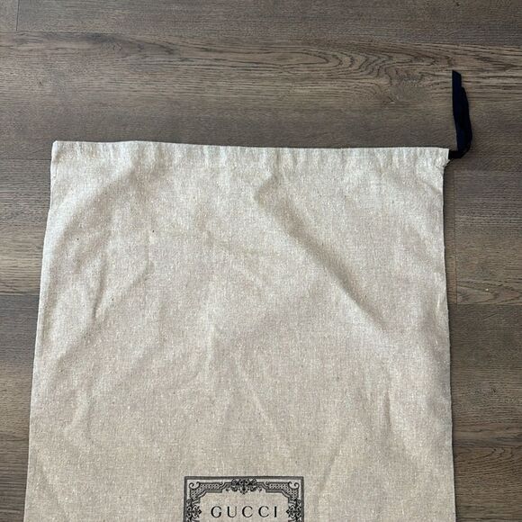 Gucci Garment Bag Drawstring Canvas Jute Look - Picture 3 of 6